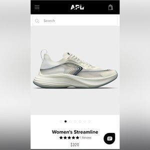 APL women’s streamline clear/navy/multi size 7
